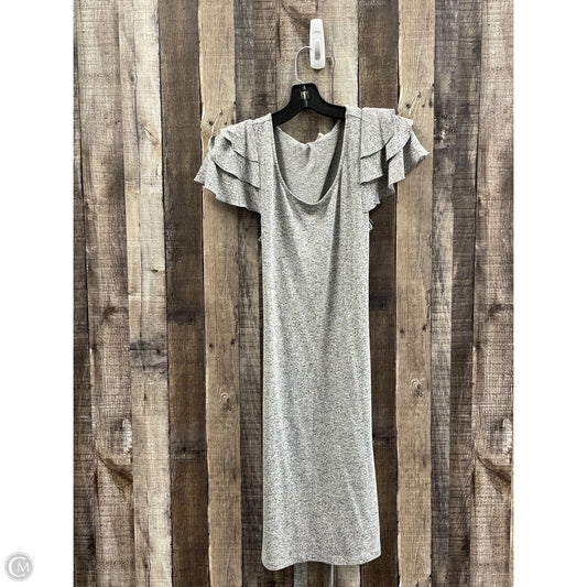 Dress Casual Midi By Loft In Grey, Size: M