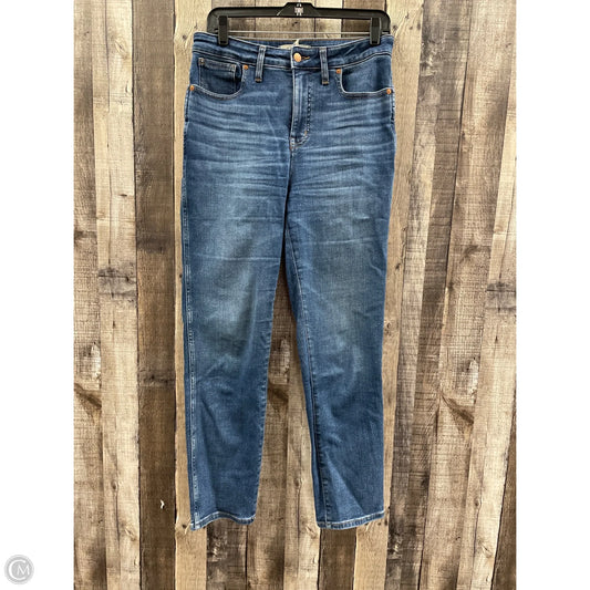 Jeans Straight By Madewell In Blue Denim, Size: 10