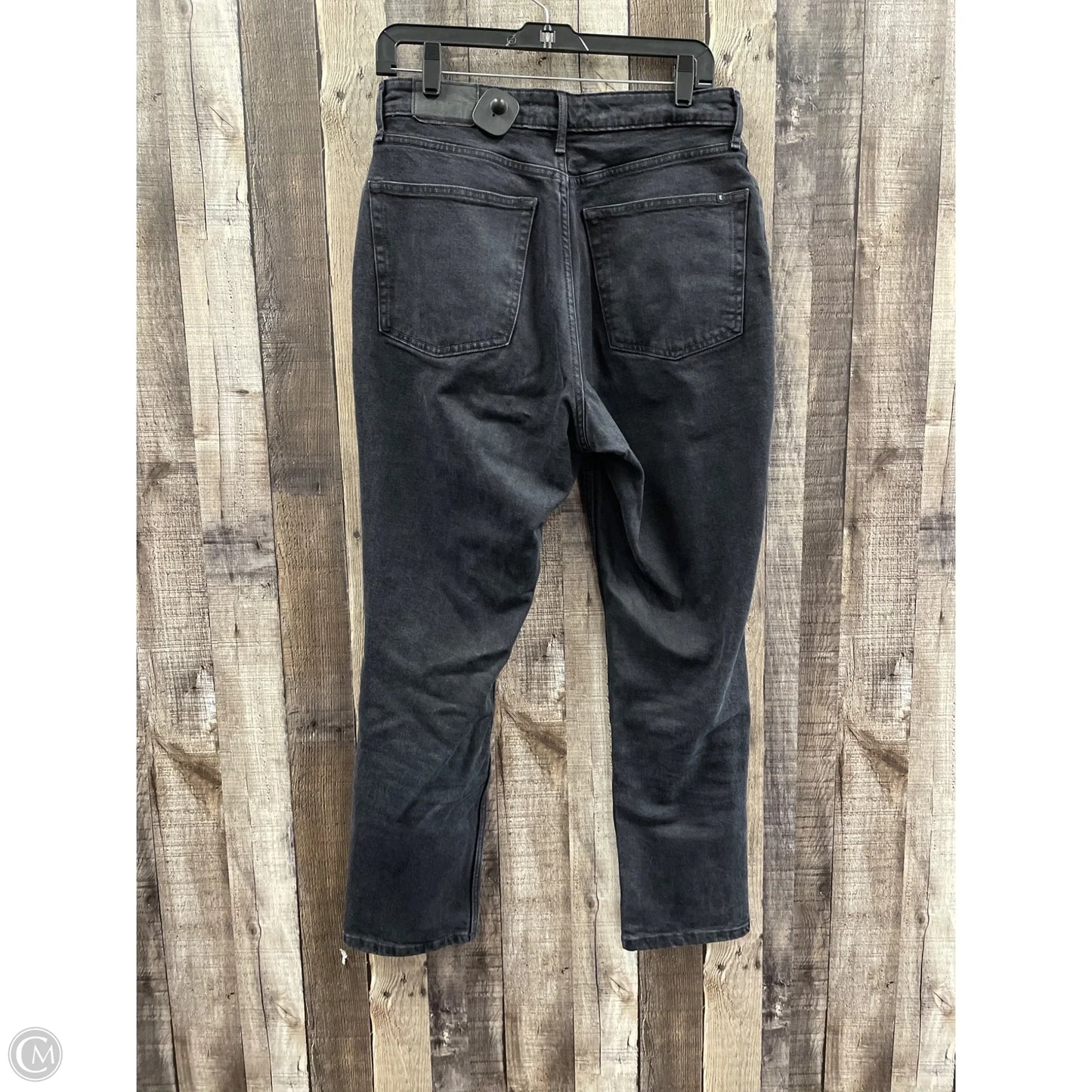 Jeans Straight By Everlane In Black Denim, Size: 10
