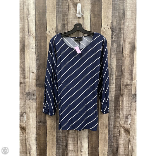 Top Long Sleeve By Lane Bryant In Blue, Size: Xl