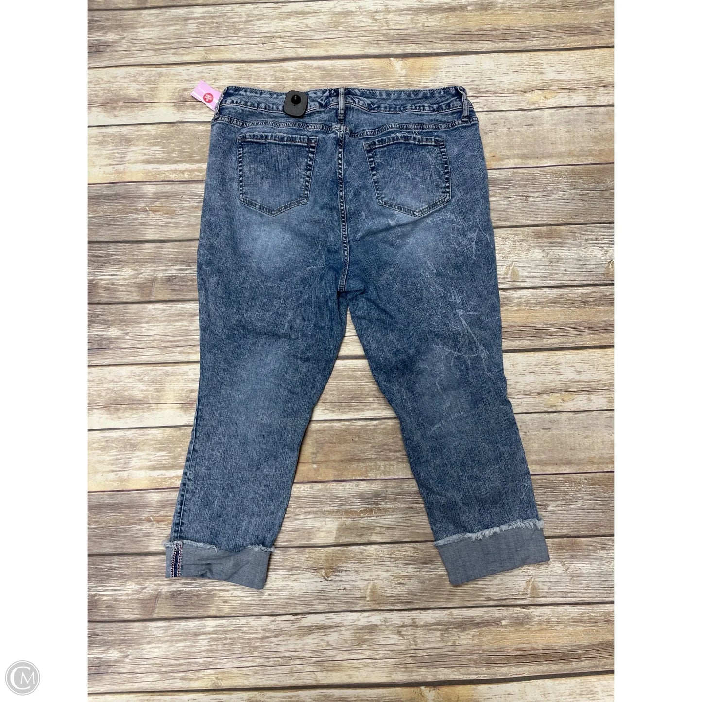 Jeans Boyfriend By Torrid In Blue Denim, Size: 16