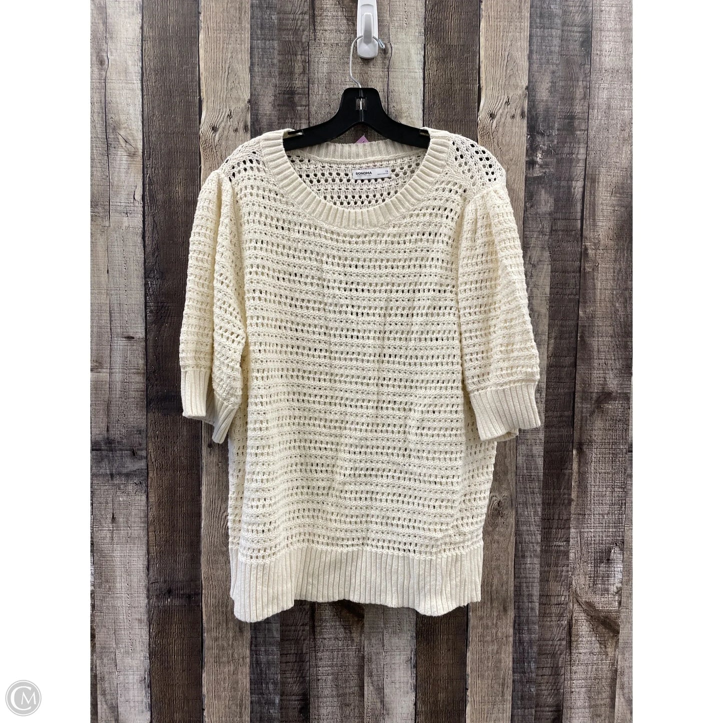 Sweater By Sonoma In Cream, Size: 1x