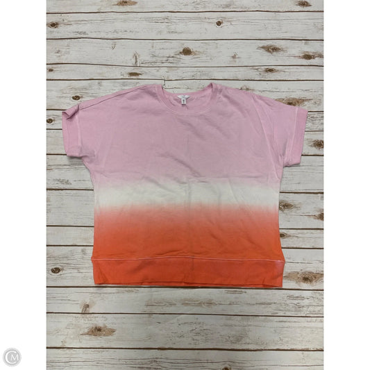 Top Short Sleeve By Time And Tru In Tie Dye Print, Size: Xxl