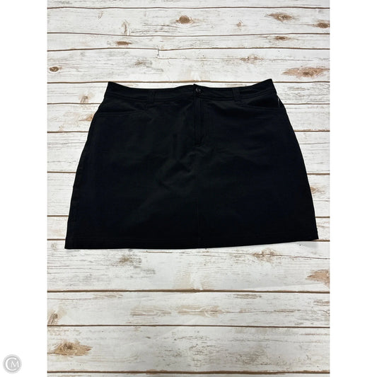 Athletic Skort By Eddie Bauer In Black, Size: L