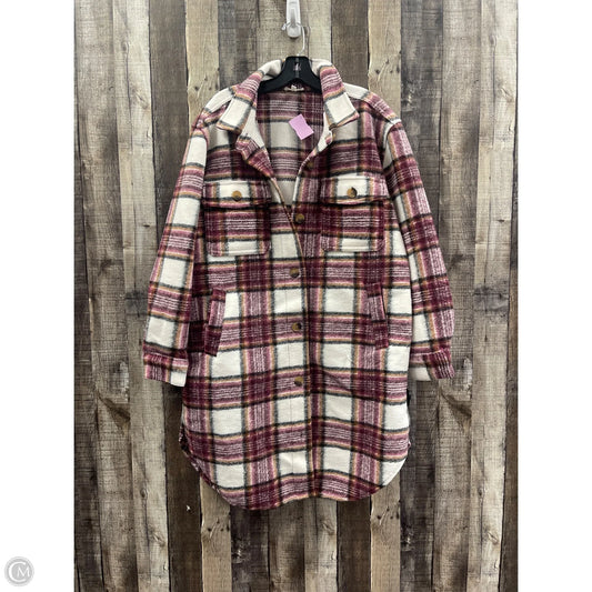 Jacket Shirt By Maurices In Plaid Pattern, Size: M