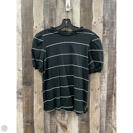 Top Short Sleeve By Who What Wear In Black, Size: S