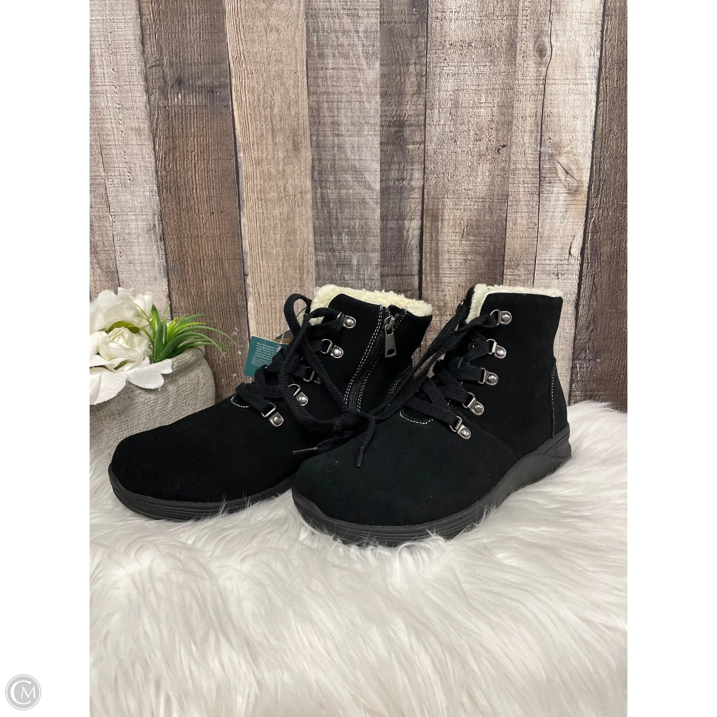 Boots Ankle Flats By Cme In Black, Size: 9.5