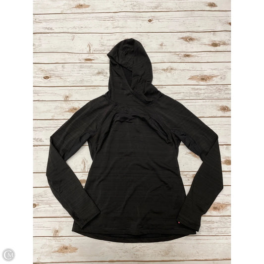 Athletic Top Long Sleeve Collar By Fila In Black, Size: M