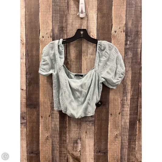 Top Short Sleeve By Forever 21 In Checkered Pattern, Size: S