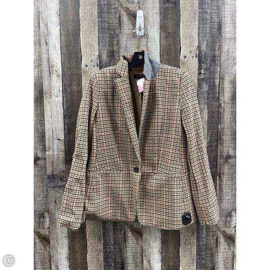 Blazer By Ann Taylor In Plaid Pattern, Size: M
