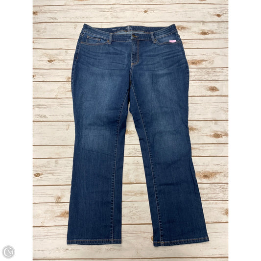 Jeans Straight By St Johns Bay In Blue Denim, Size: 18