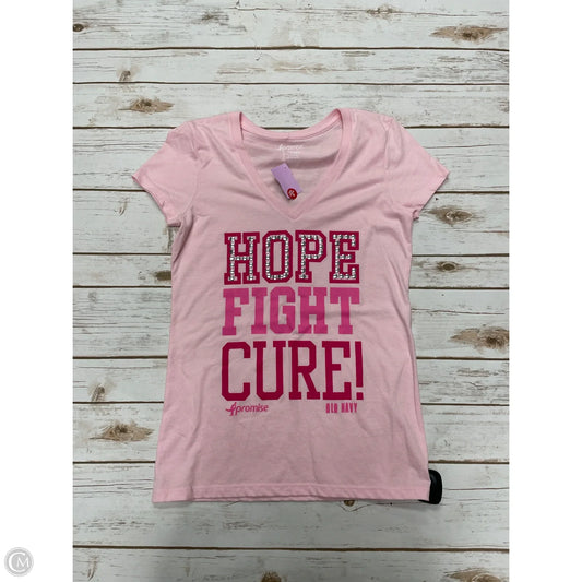 Top Short Sleeve By Old Navy In Pink, Size: S
