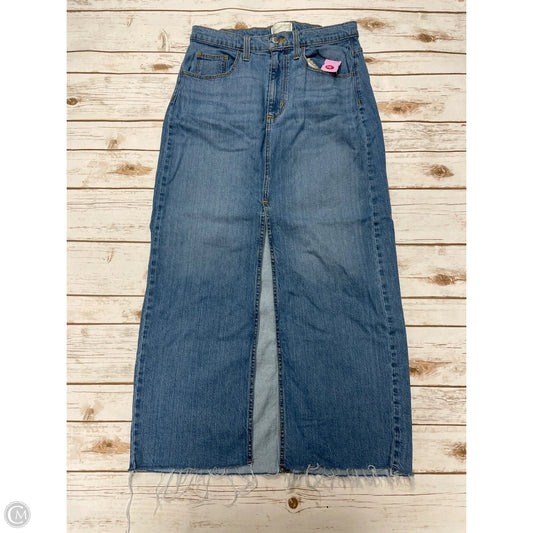 Skirt Maxi By Universal Thread In Blue Denim, Size: 8