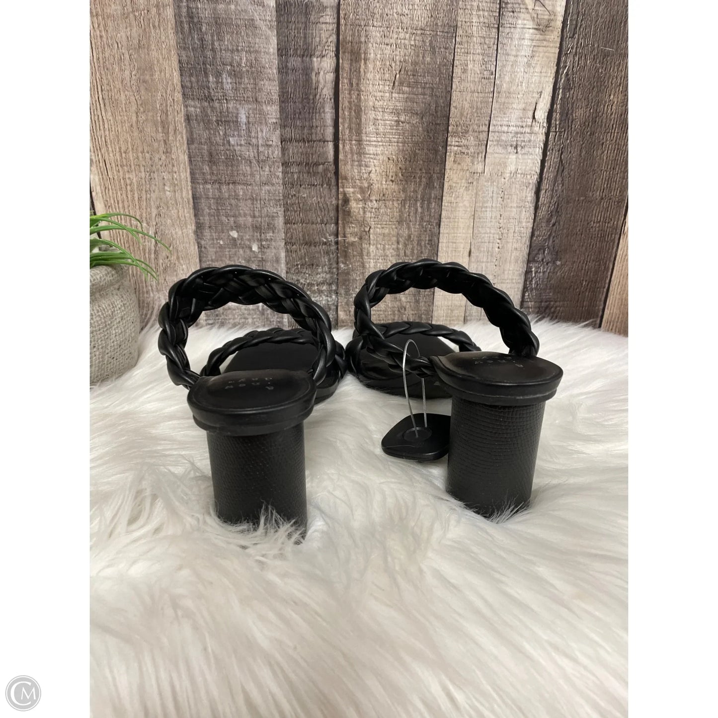 Sandals Heels Block By A New Day In Black, Size: 8