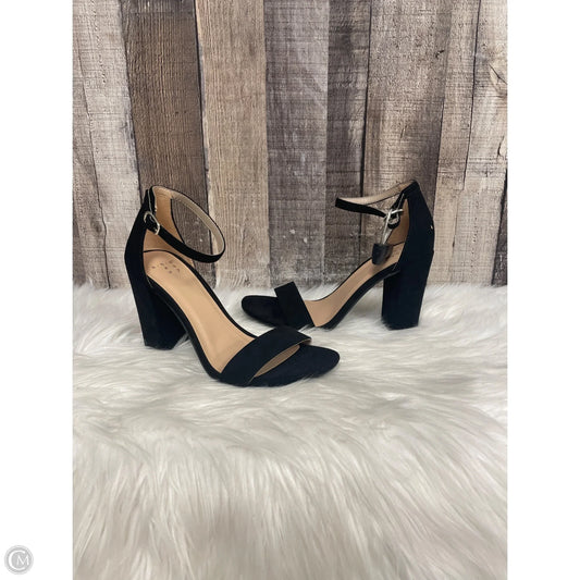 Sandals Heels Block By A New Day In Black, Size: 5.5