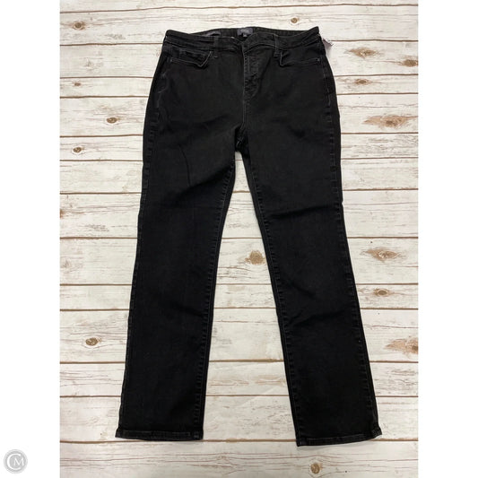 Jeans Straight By Not Your Daughters Jeans In Black Denim, Size: 16