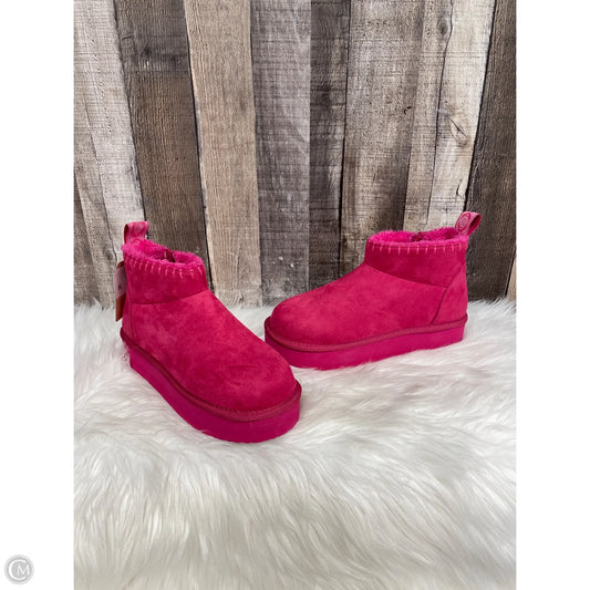 Boots Ankle Flats By Muk Luks In Pink, Size: 7