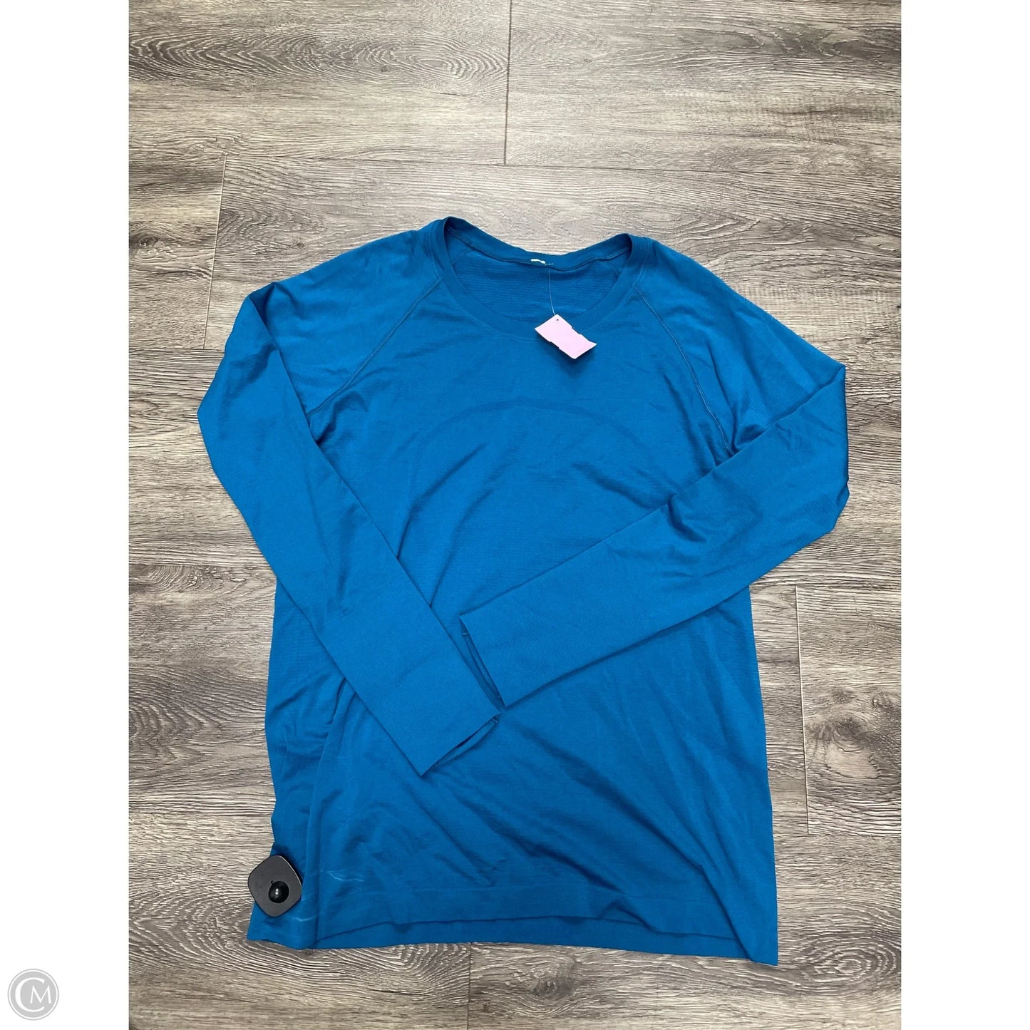 Athletic Top Long Sleeve Crewneck By Lululemon In Blue, Size: L