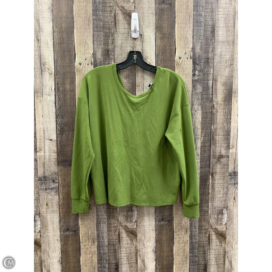 Top Long Sleeve By Cabi In Green, Size: M