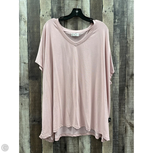 Top Short Sleeve By Maurices In Mauve, Size: 4x