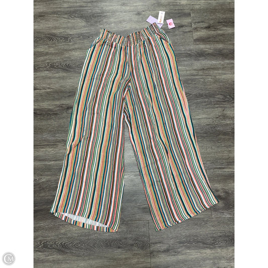 Pants Wide Leg By Joyspun In Striped Pattern, Size: M