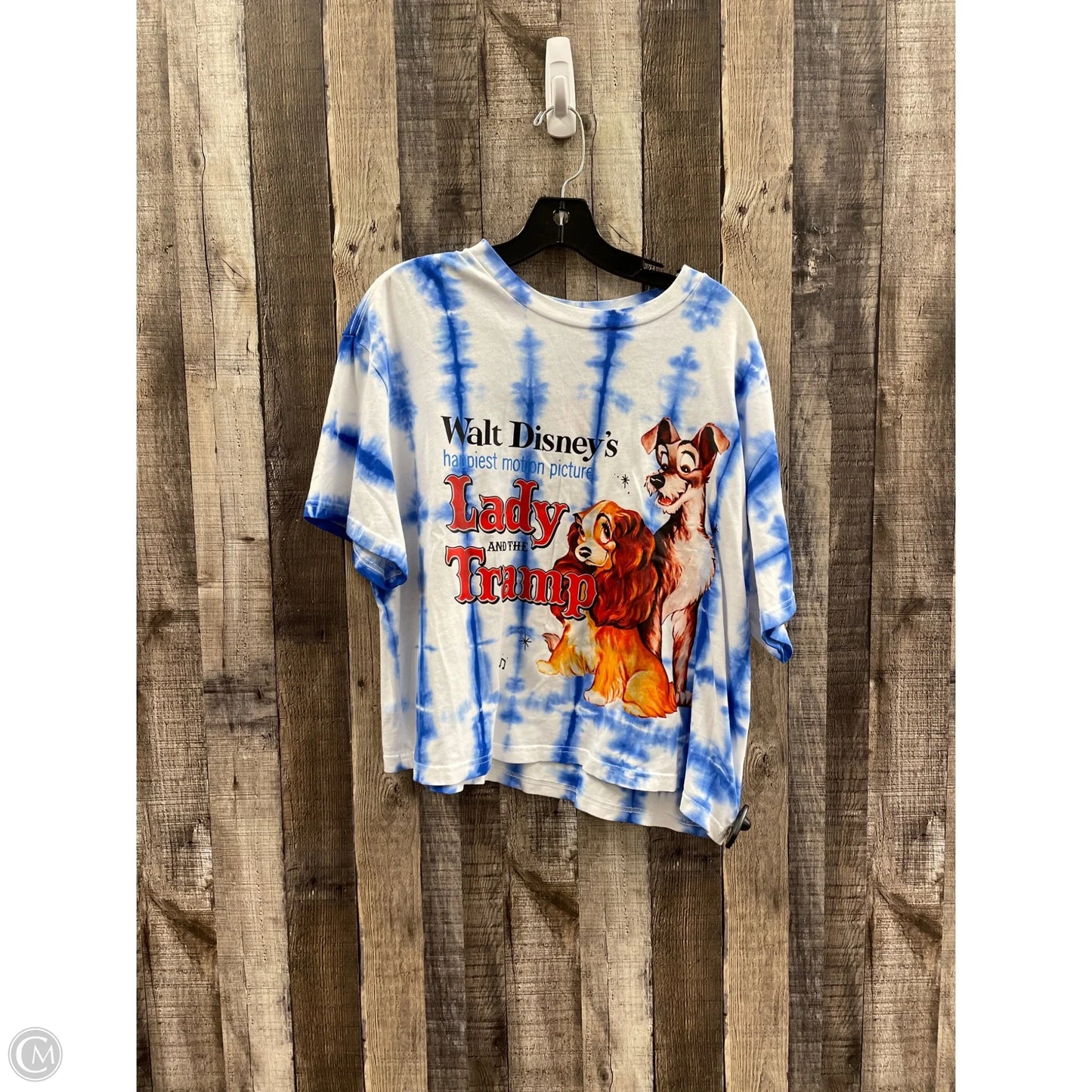 Top Short Sleeve By Disney Store In Tie Dye Print, Size: M