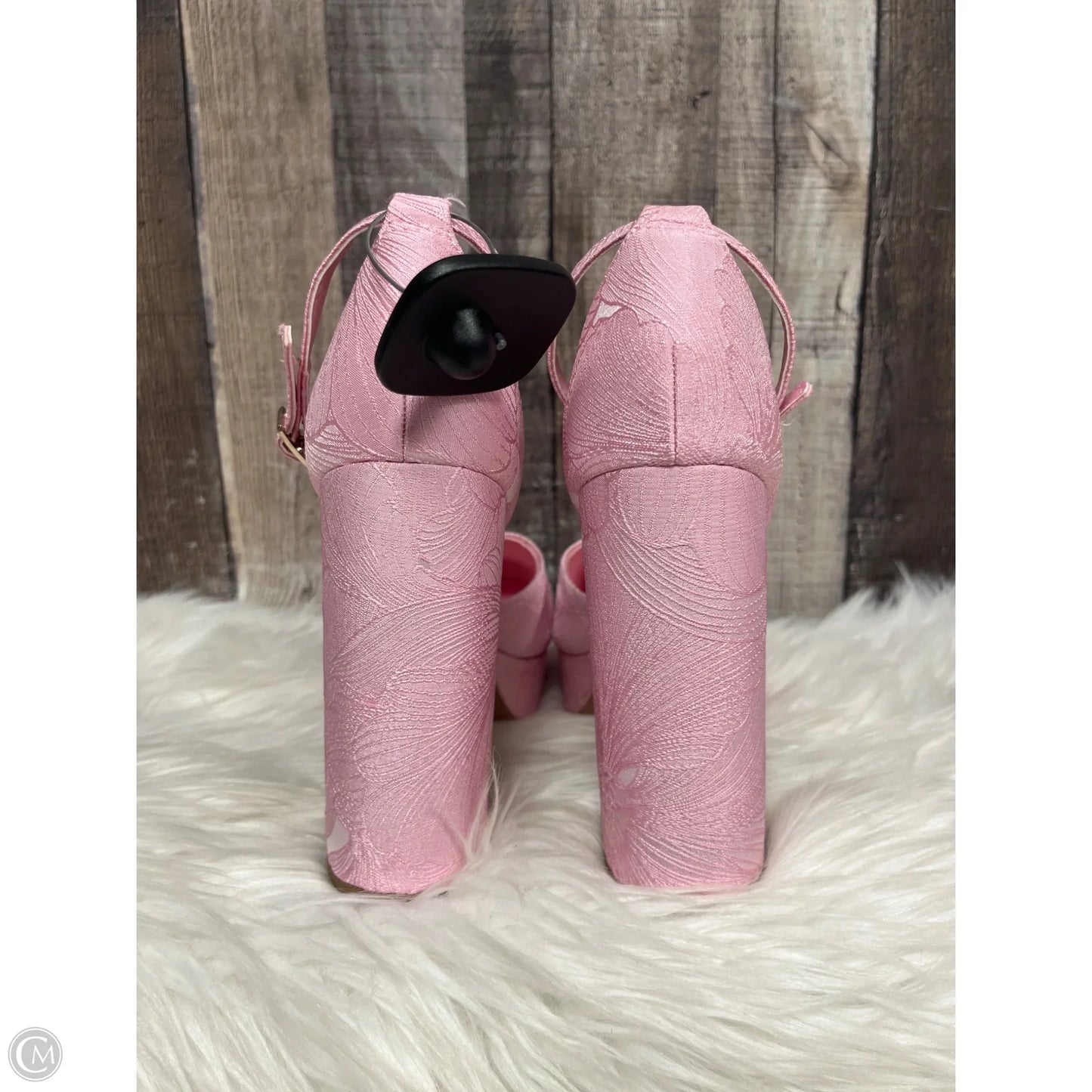 Shoes Heels Block By Asos In Pink, Size: 8