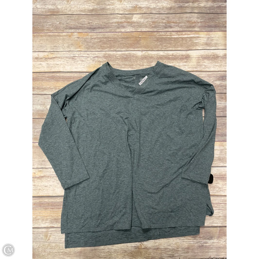 Athletic Top Long Sleeve Crewneck By J. Jill In Green, Size: L