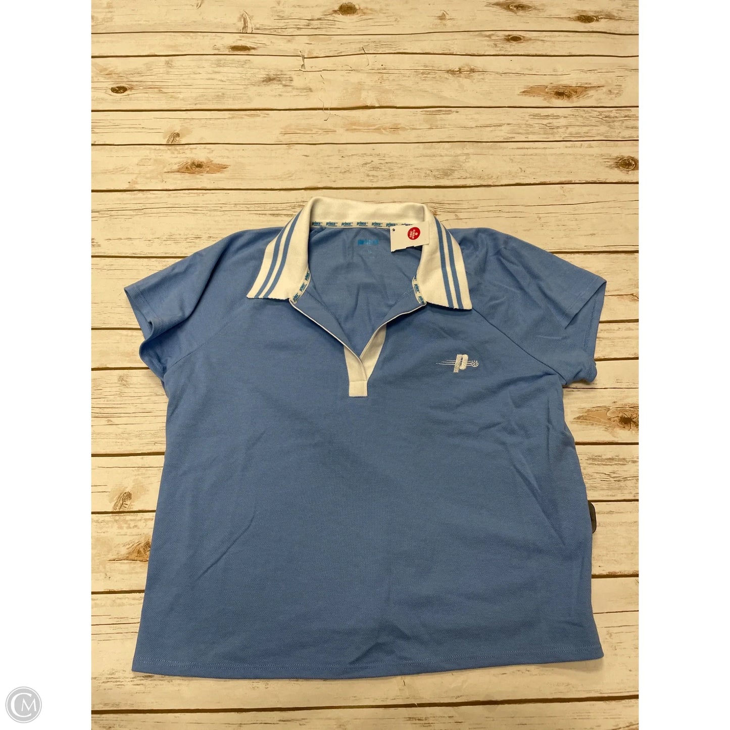 Athletic Top Short Sleeve By Cme In Blue, Size: Xl