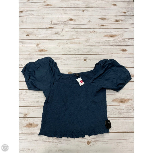 Top Short Sleeve By J. Crew In Navy, Size: Xl