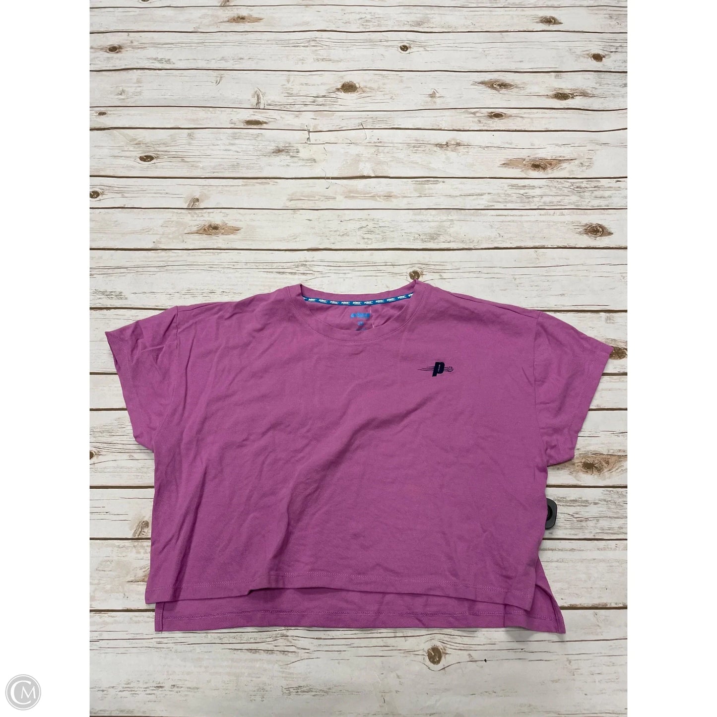 Athletic Top Short Sleeve By Cme In Purple, Size: Xxl