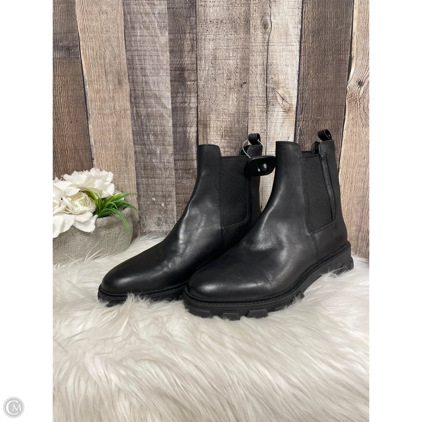 Boots Designer By Michael Kors In Black, Size: 9