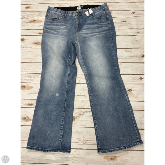 Jeans Wide Leg By Terra & Sky In Blue Denim, Size: 20