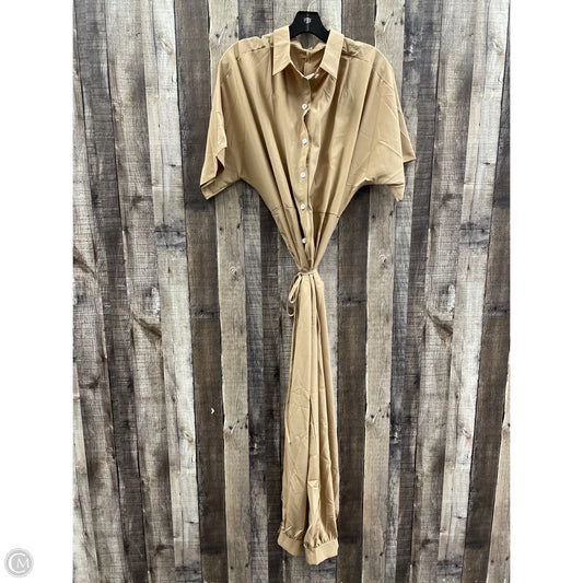 Jumpsuit By Cmf In Beige, Size: 3x