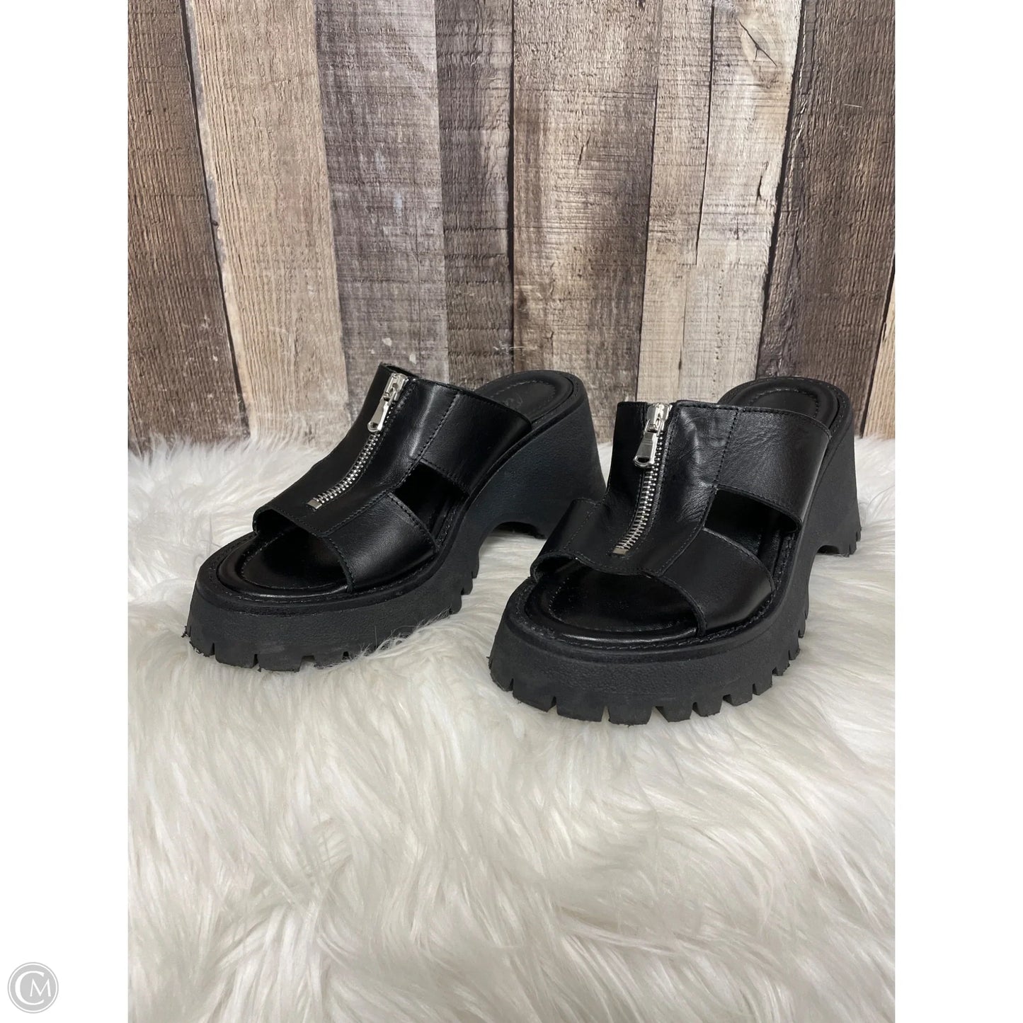 Sandals Heels Platform By Free People In Black, Size: 7