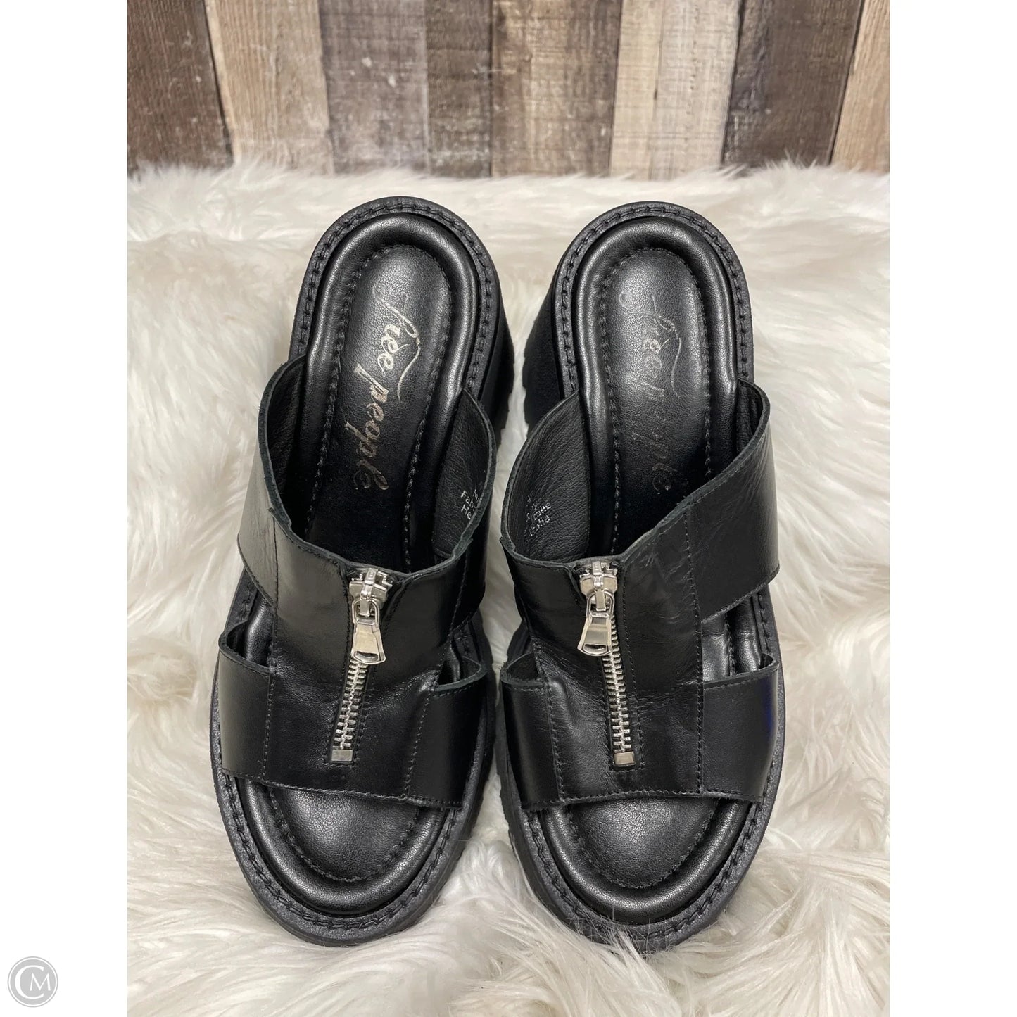 Sandals Heels Platform By Free People In Black, Size: 7