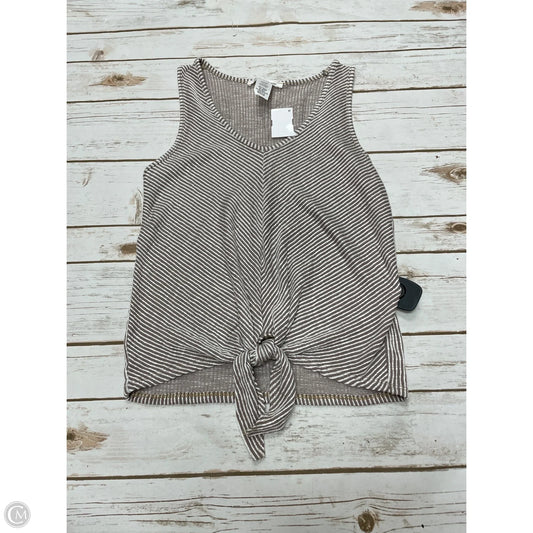 Top Sleeveless By Caution To The Wind In Striped Pattern, Size: M