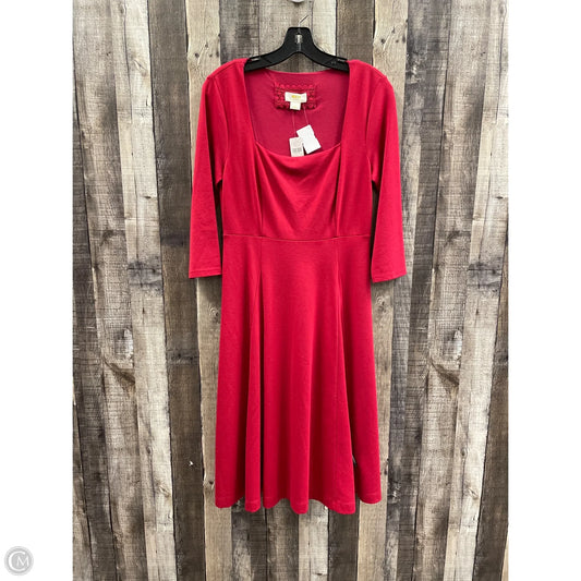 Dress Casual Midi By Maeve In Red, Size: S