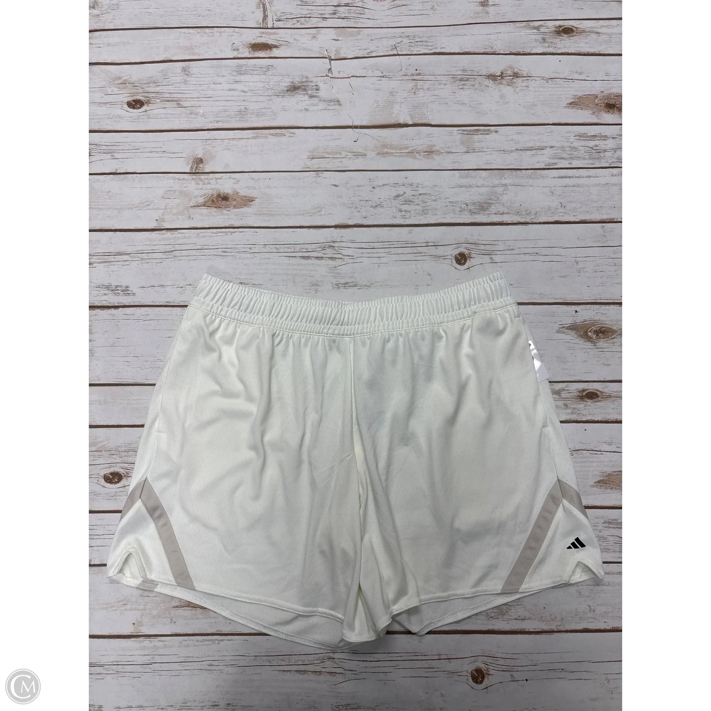 Athletic Shorts By Adidas In Ivory, Size: Xl
