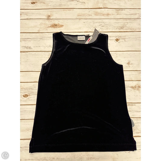 Top Sleeveless By Chicos In Black, Size: S
