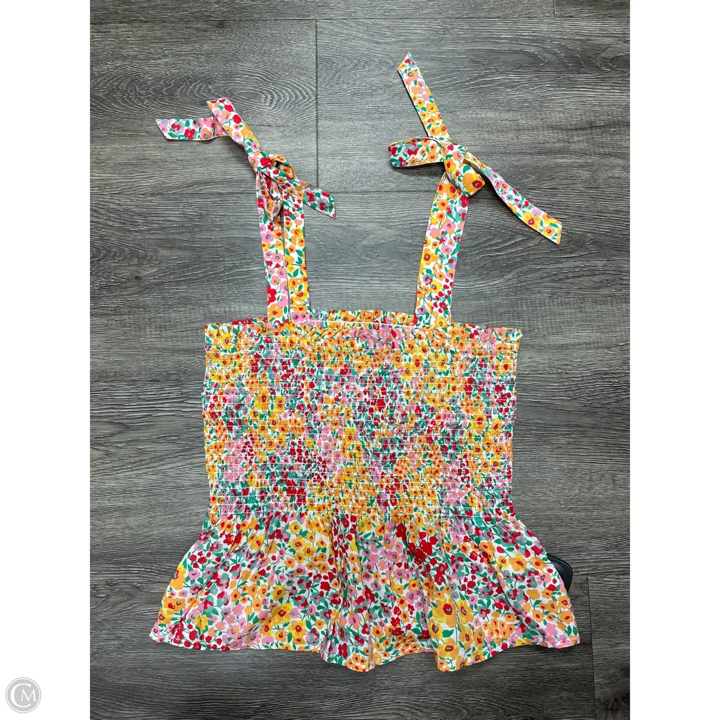 Top Sleeveless By J. Crew In Floral Print, Size: S