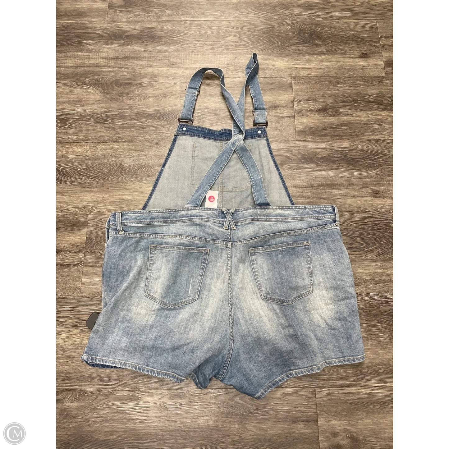 Shortalls By Torrid In Blue Denim, Size: 24