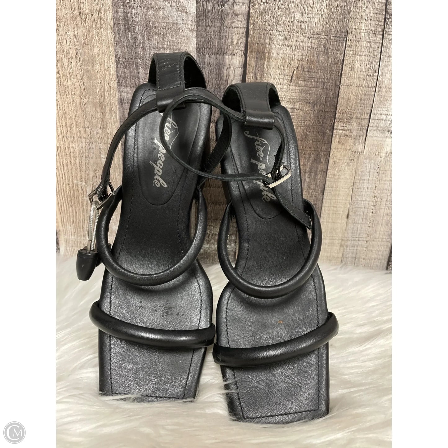 Sandals Heels Block By Free People In Black, Size: 6