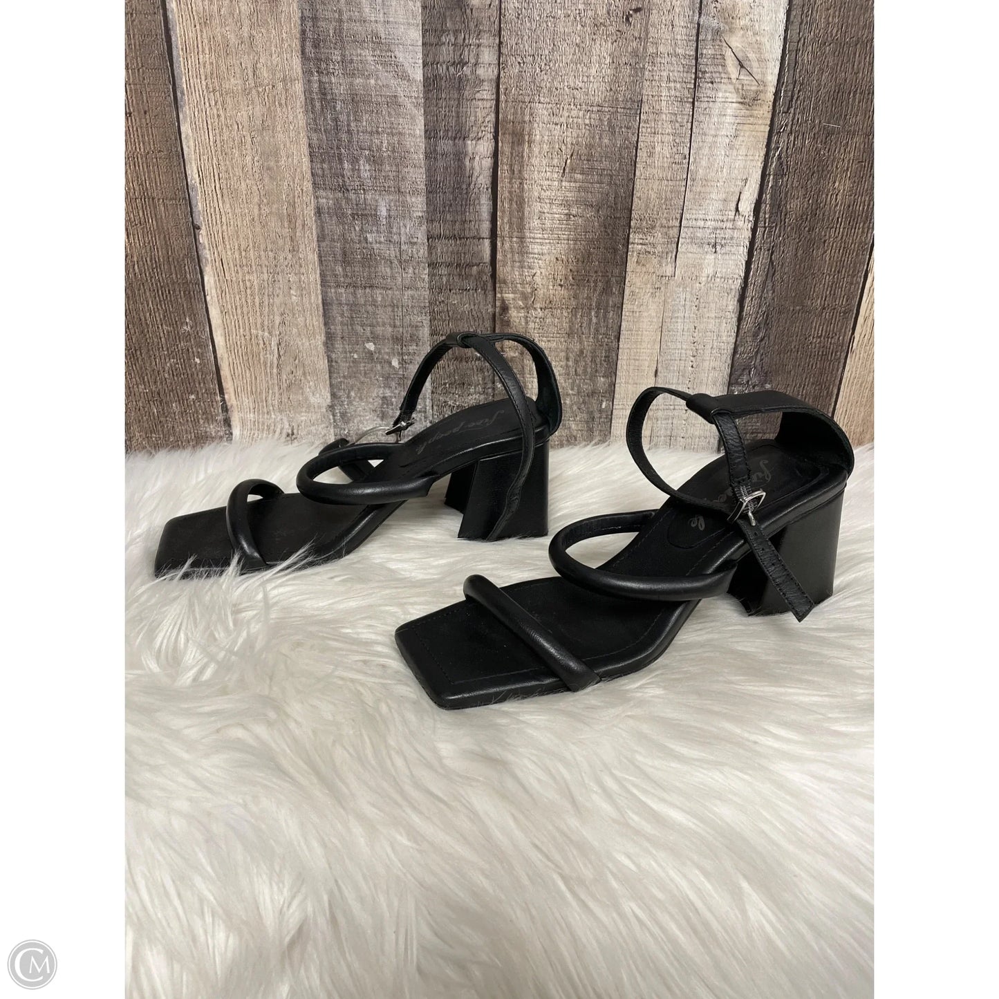 Sandals Heels Block By Free People In Black, Size: 6