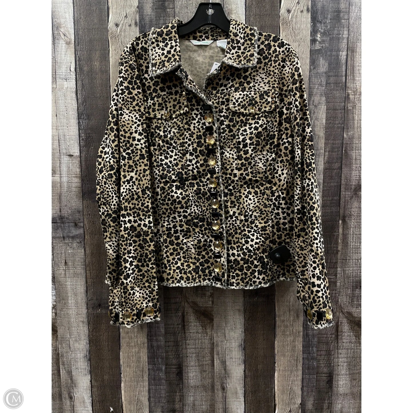 Jacket Other By Laura Ashley In Animal Print, Size: L