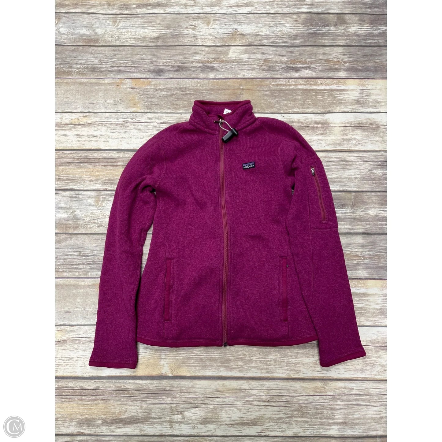 Athletic Jacket By Patagonia In Maroon, Size: S
