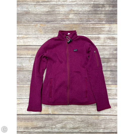 Athletic Jacket By Patagonia In Maroon, Size: S