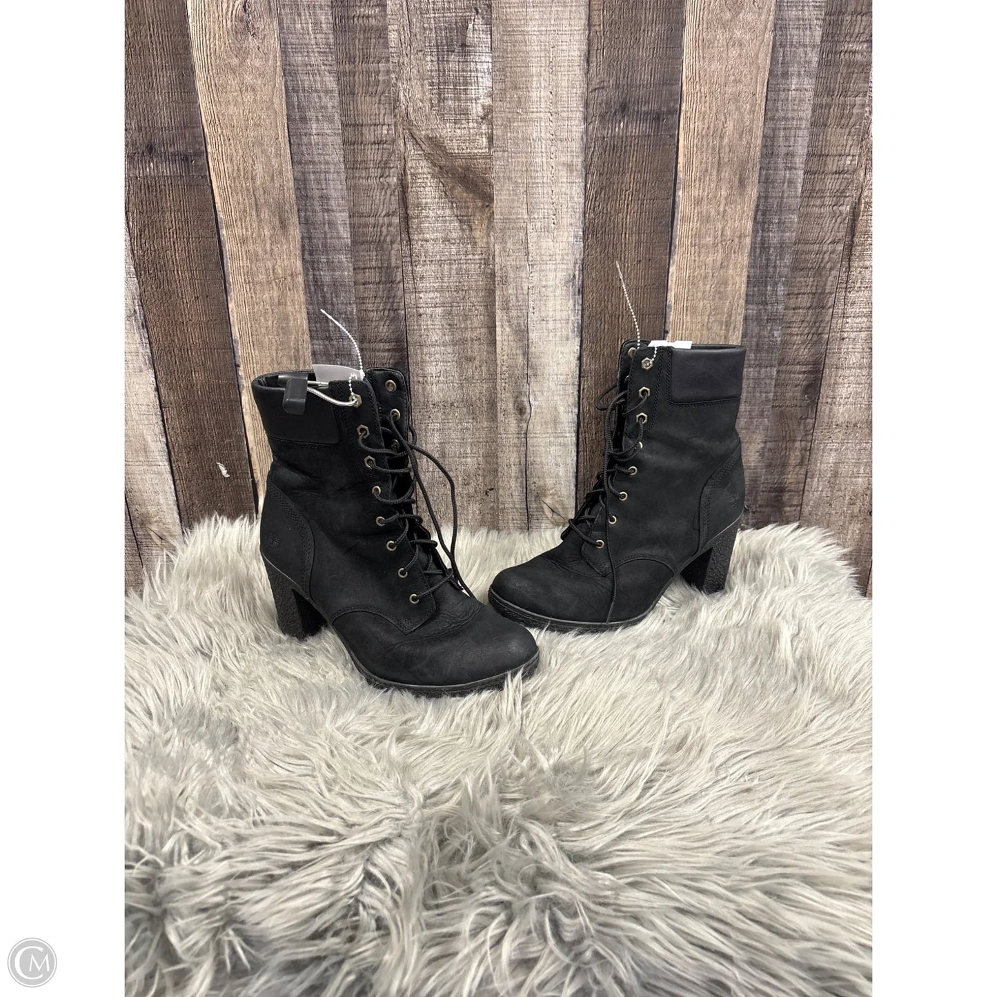 Boots Ankle Heels By Timberland In Black, Size: 9.5