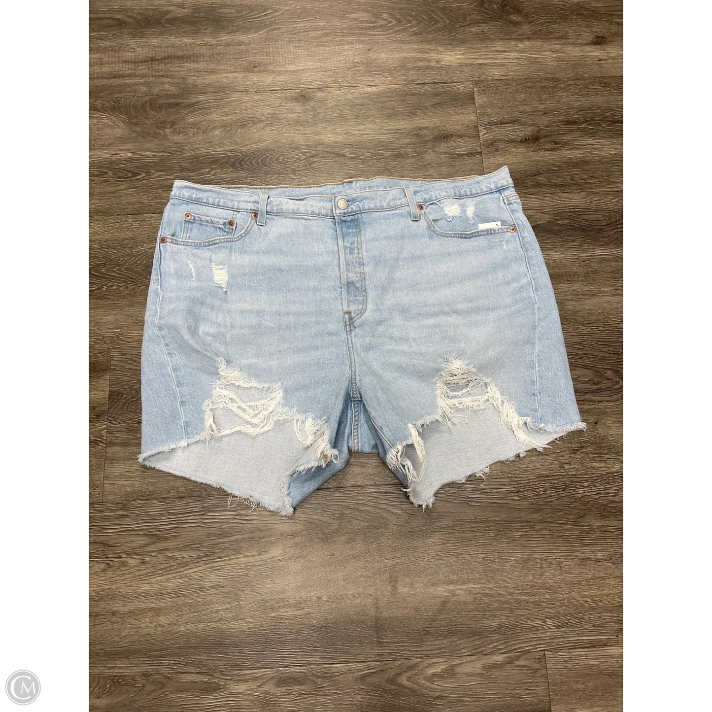 Shorts By Levis In Blue Denim, Size: 22