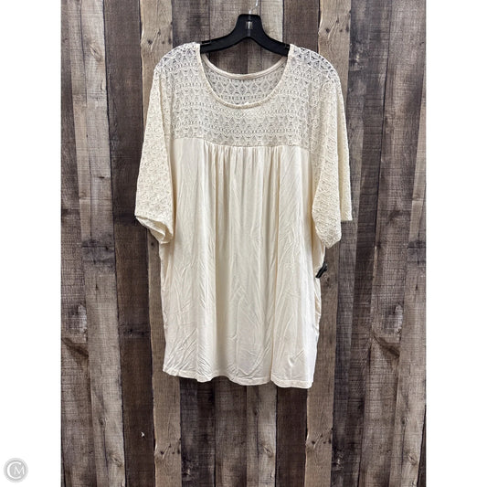 Top Short Sleeve By Torrid In Beige, Size: 3x